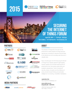 Securing the internet of things FORUM