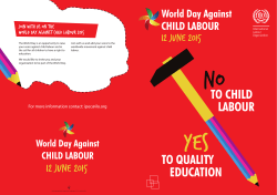 TO CHILD TO QUALITY LABOUR EDUCATION