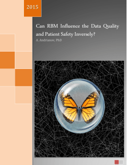 Can RBM Influence the Data Quality and Patient Safety