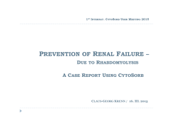 PREVENTION OF RENAL FAILURE â DUE TO