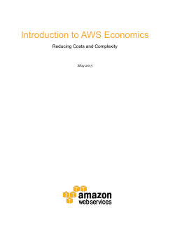 Introduction to AWS Cloud Economics
