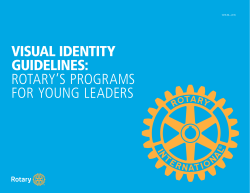 visual identity guidelines: rotary`s programs for young leaders