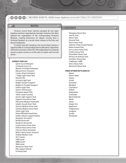 Record Sheets: 3058 Unabridged
