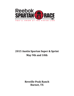 2015 Austin Super/Sprint Athlete Guide 2.pages