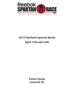 2015 Charlotte Sprint Athlete Guide