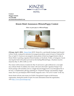 Kinzie Hotel Announces #KinziePuppy Contest