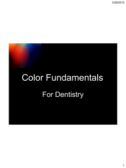 Color Fundamentals