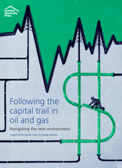 Following the capital trail in oil and gas