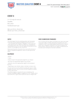 a PDF of the event description and scorecard