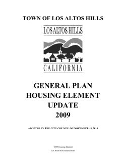 General Plan - 5 Housing - Los Altos Hills