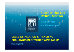 cable installation & trenching challenges in offshore wind farms