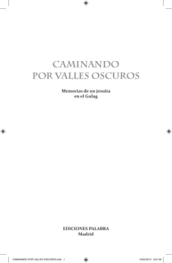 CAMINANDO POR VALLES OSCUROS.indd