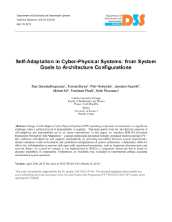 Self-Adaptation in Cyber-Physical Systems