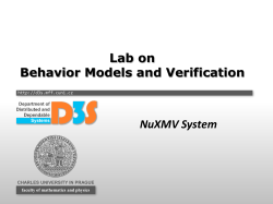 The Fifth Seminar on Behavior Models and Verification