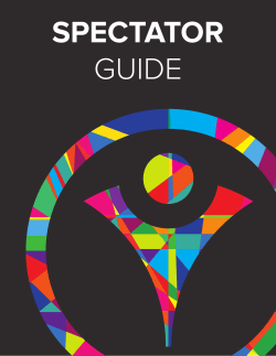 the Spectator Guide - Special Olympics World Games