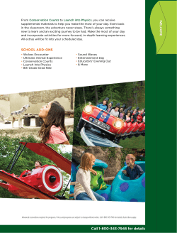 Youth Program Catalog - SeaWorld Parks & Entertainment