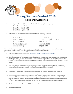 Young Writers Contest 2015