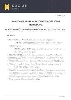 709000 oz mineral resource unveiled at heffernans