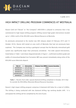 high impact drilling program commences at westralia