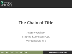 The Chain of Title by Andrew Graham