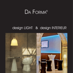 - Da Forma design LIGHT & design INTERIEUR