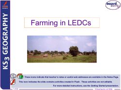 Farming in LEDCs - Dalkeith High School