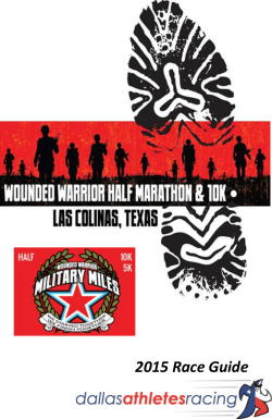 2015 Race Guide - Dallas Athletes Racing