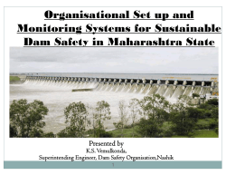 Organisational Set up and Monitoring Systems for Sustainable Dam