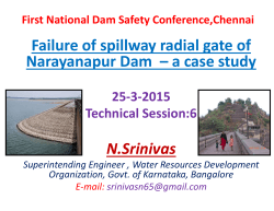 Failure of spillway radial gate of Narayanapur Dam â a case study N