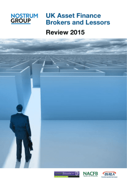 UK Asset Finance Brokers and Lessors Review 2015