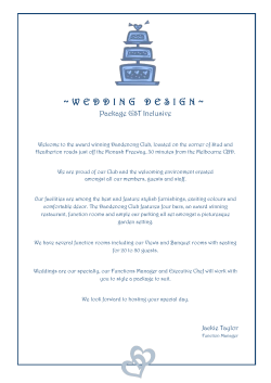 WEDDING DESIGN - The Dandenong Club