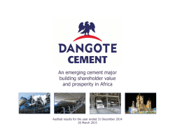 An emerging cement major building shareholder value