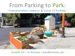 From Parking to Park: