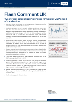 Weak retail sales support our case for weaker GBP ahead of