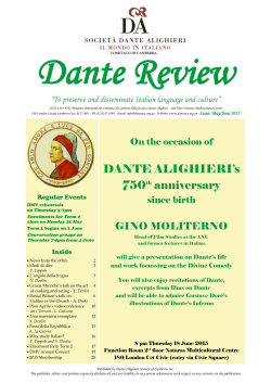 current newsletter â pdf - Dante Alighieri Society of Canberra