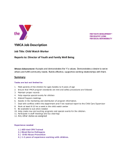 Childwatch Worker - Danville Family YMCA