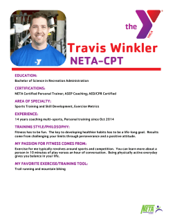 Travis Winkler Profile 2015
