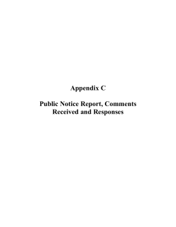 Appendix C - Division of Air Quality