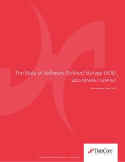 State of Software-Defined Storage (SDS) Survey