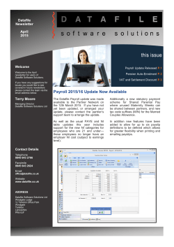 Payroll 2015/16 Update Now Available