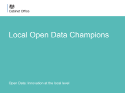 Local Open Data Champions