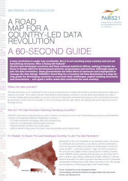 A 60-SECOND GUIDE - Informing a Data Revolution