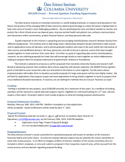 Application Cover Page, Project Proposal & Budget