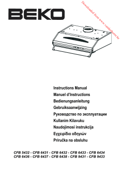 Instructions Manual Manuel d`Instructions