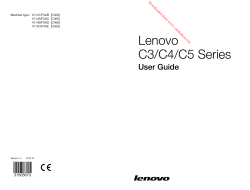 Lenovo C3/C4/C5 Series