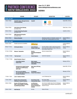 PDF Agenda - Datto Partner Conference