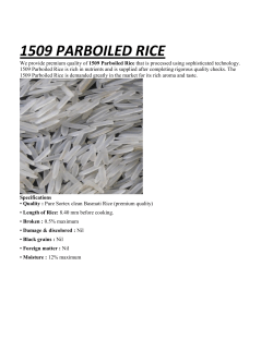 1509 PARBOILED RICE