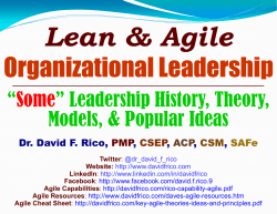 Lean & Agile Organizational Leadership