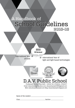 School Guidelines - Welcome :: DAV Pushpanjali Enclave