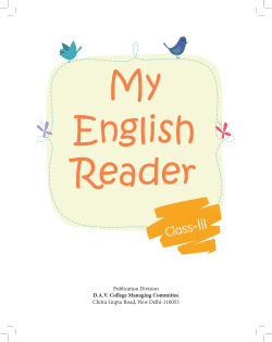 Class 3 My English Reader 3_2015 - dav centenary public school